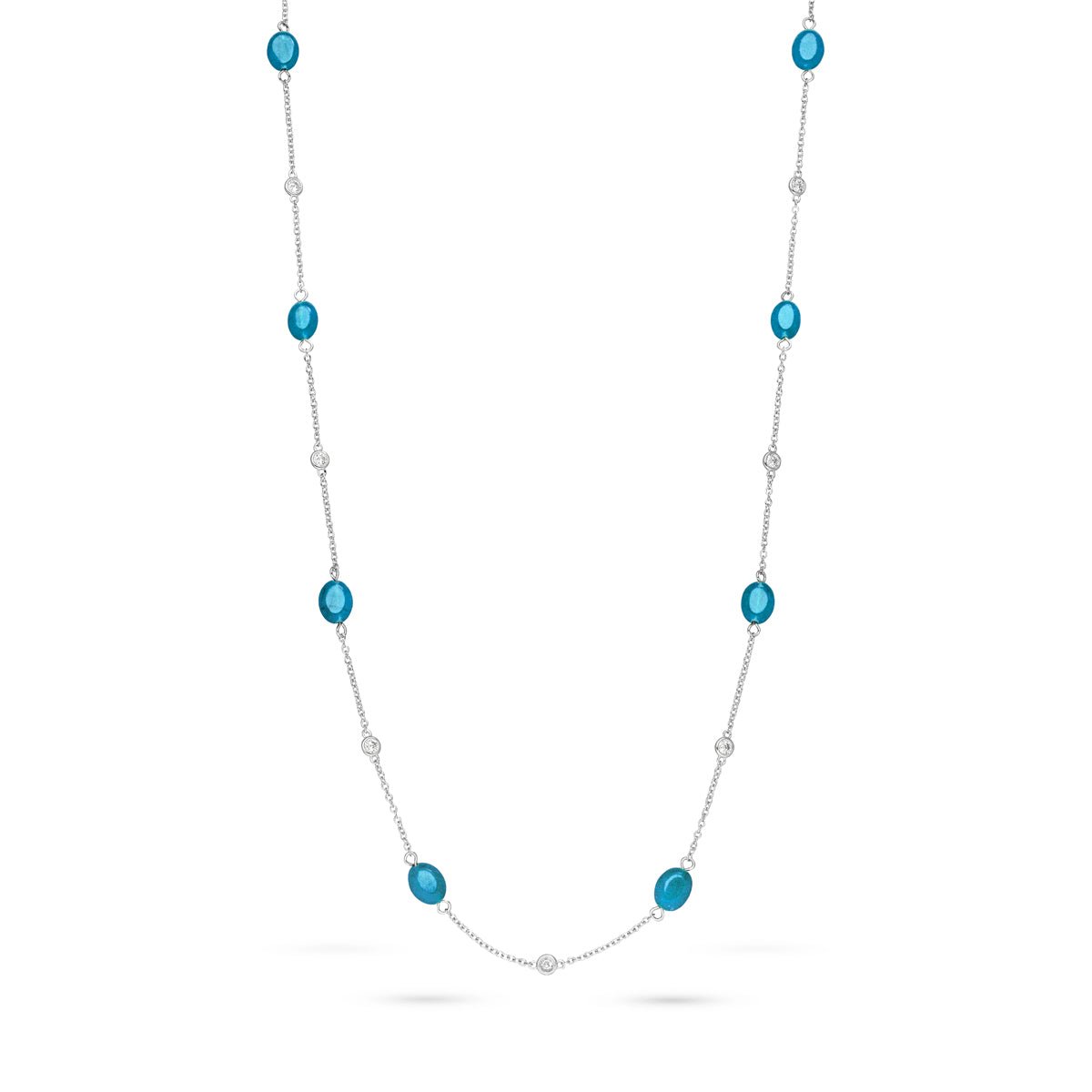 Bloomy Blue Kette - Fiocco Jewelry