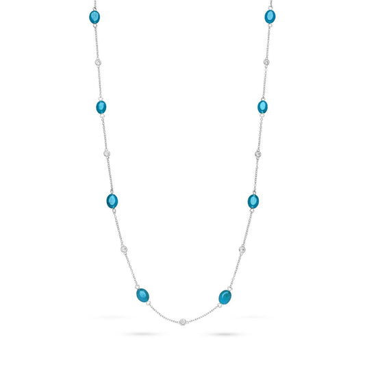 Bloomy Blue Kette - Fiocco Jewelry