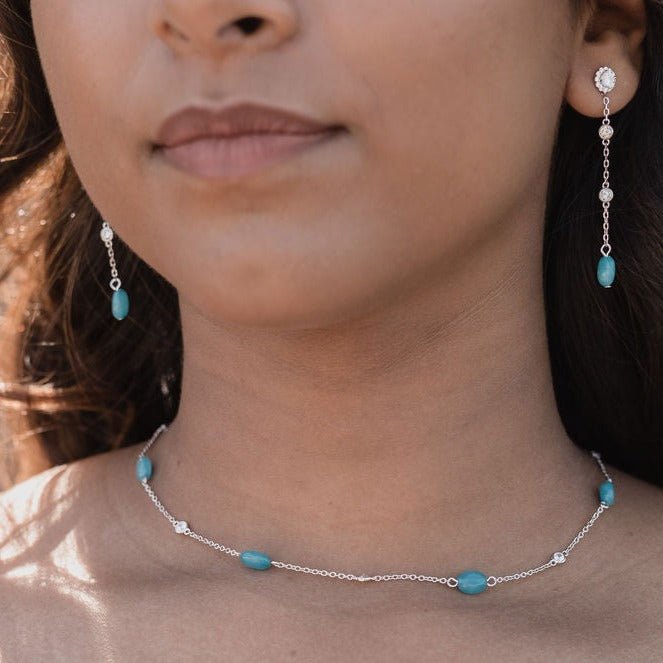 Bloomy Blue Ohrringe - Fiocco Jewelry