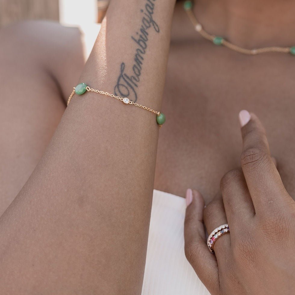 Bloomy Green Armband - Fiocco Jewelry