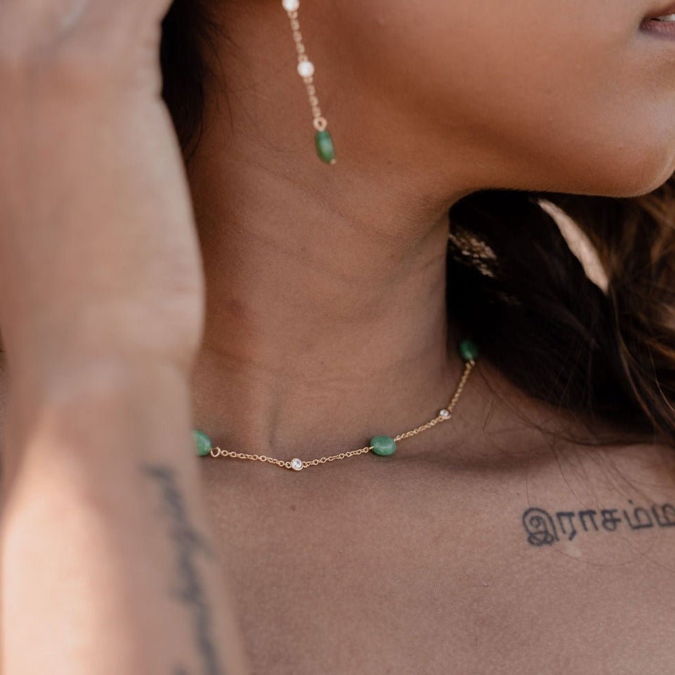 Bloomy Green Kette - Fiocco Jewelry