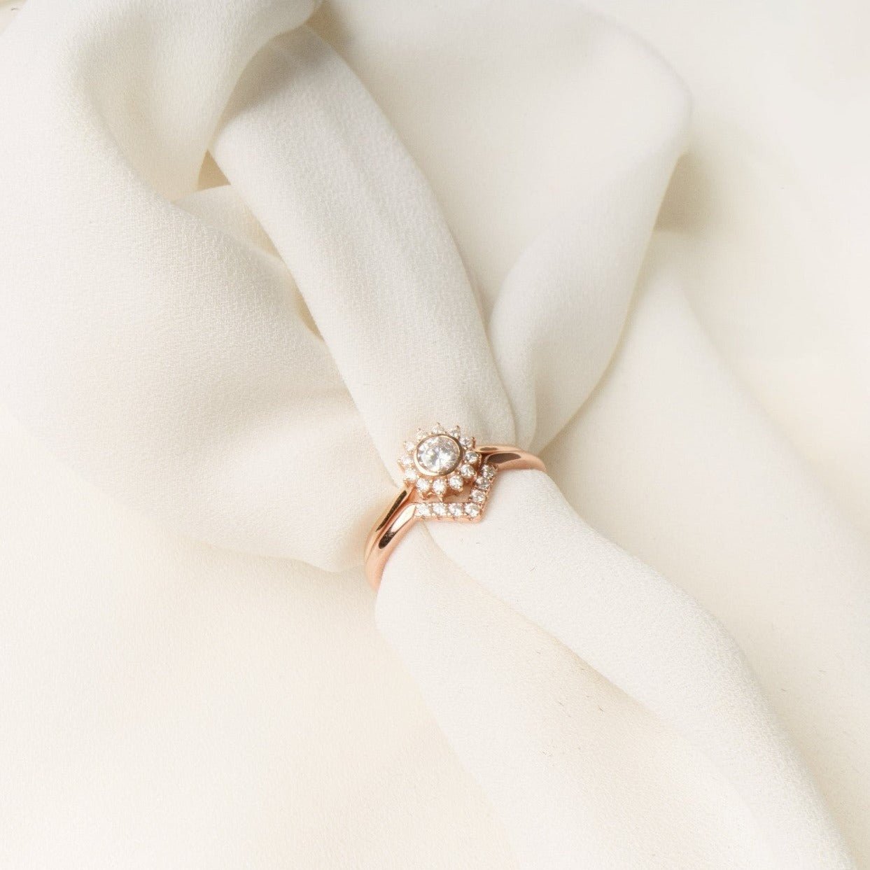 Halo Sun Ring - Fiocco Jewelry