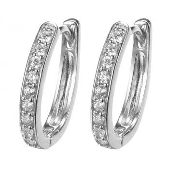 Oval Bright Creolen - Fiocco Jewelry