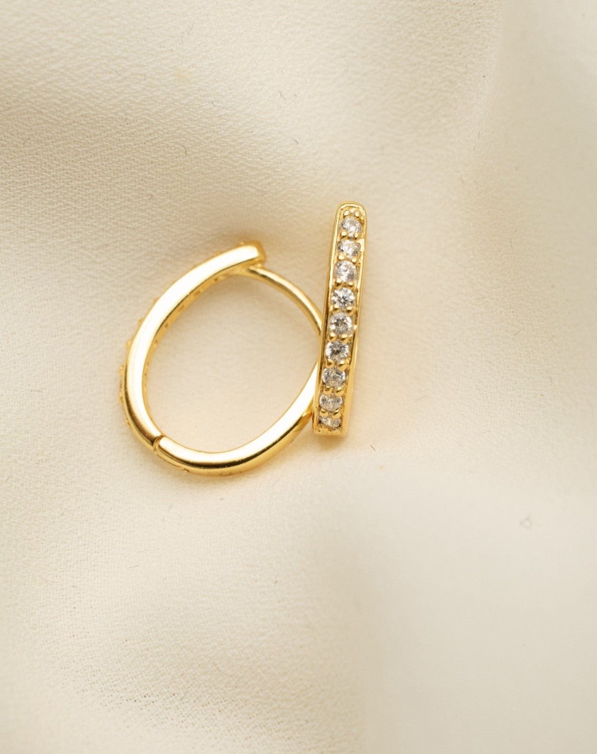 Oval Bright Creolen - Fiocco Jewelry