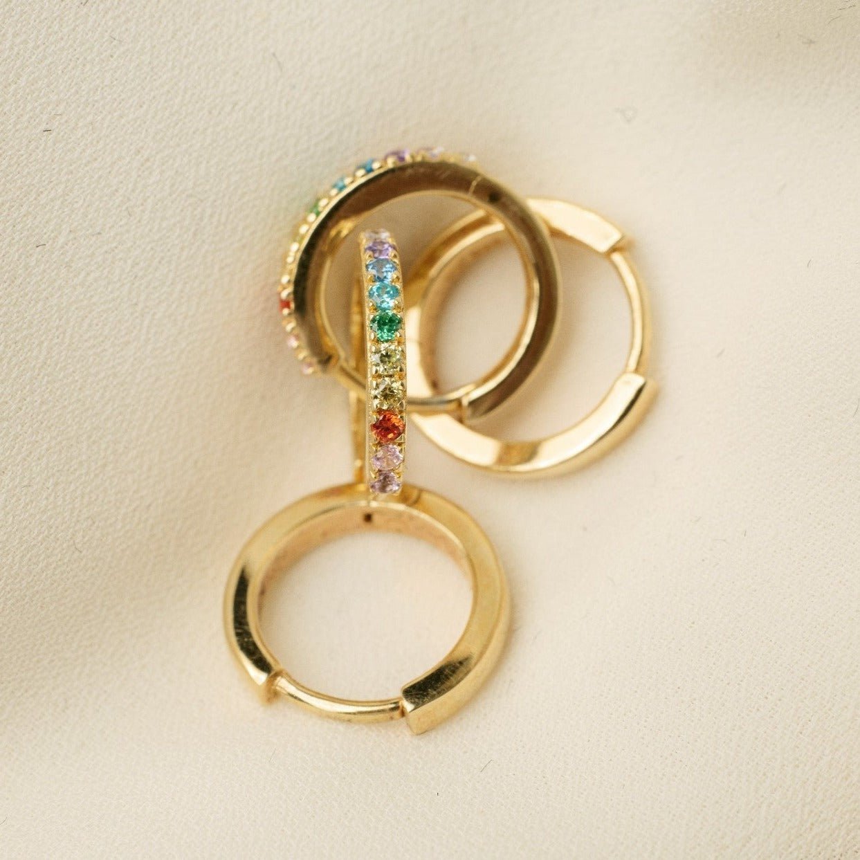 Rainbow Creolen - Fiocco Jewelry