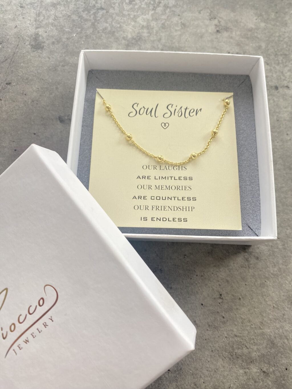 Soul Sister Schmuckkarte - Fiocco Jewelry