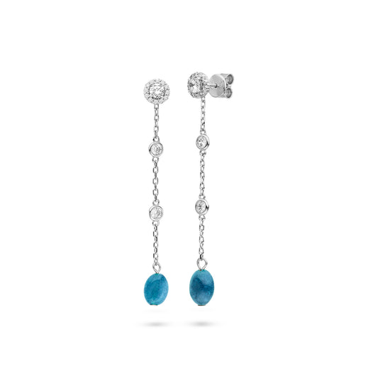 Bloomy Blue Earrings