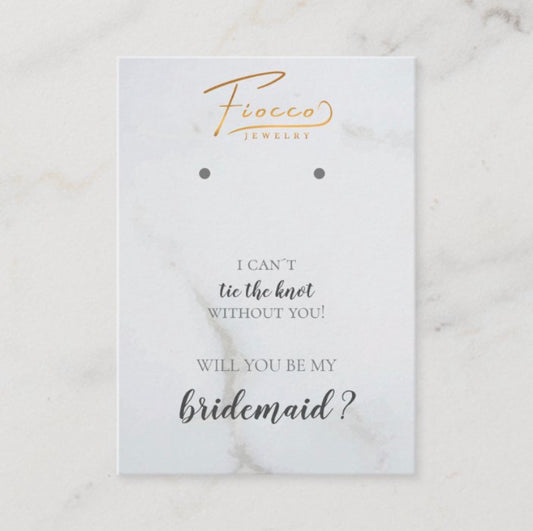 Bridesmaid Schmuckkarte