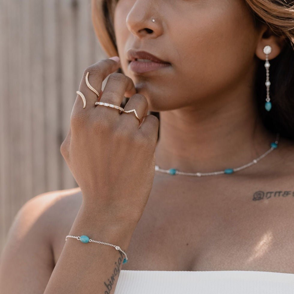 Bloomy Blue Armband - Fiocco Jewelry