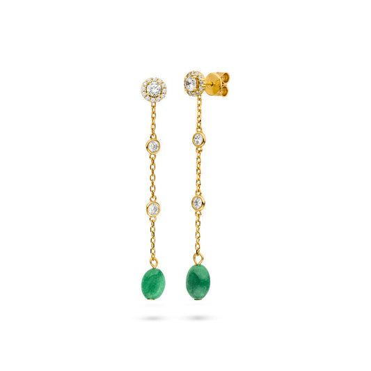 Bloomy Green Ohrringe - Fiocco Jewelry