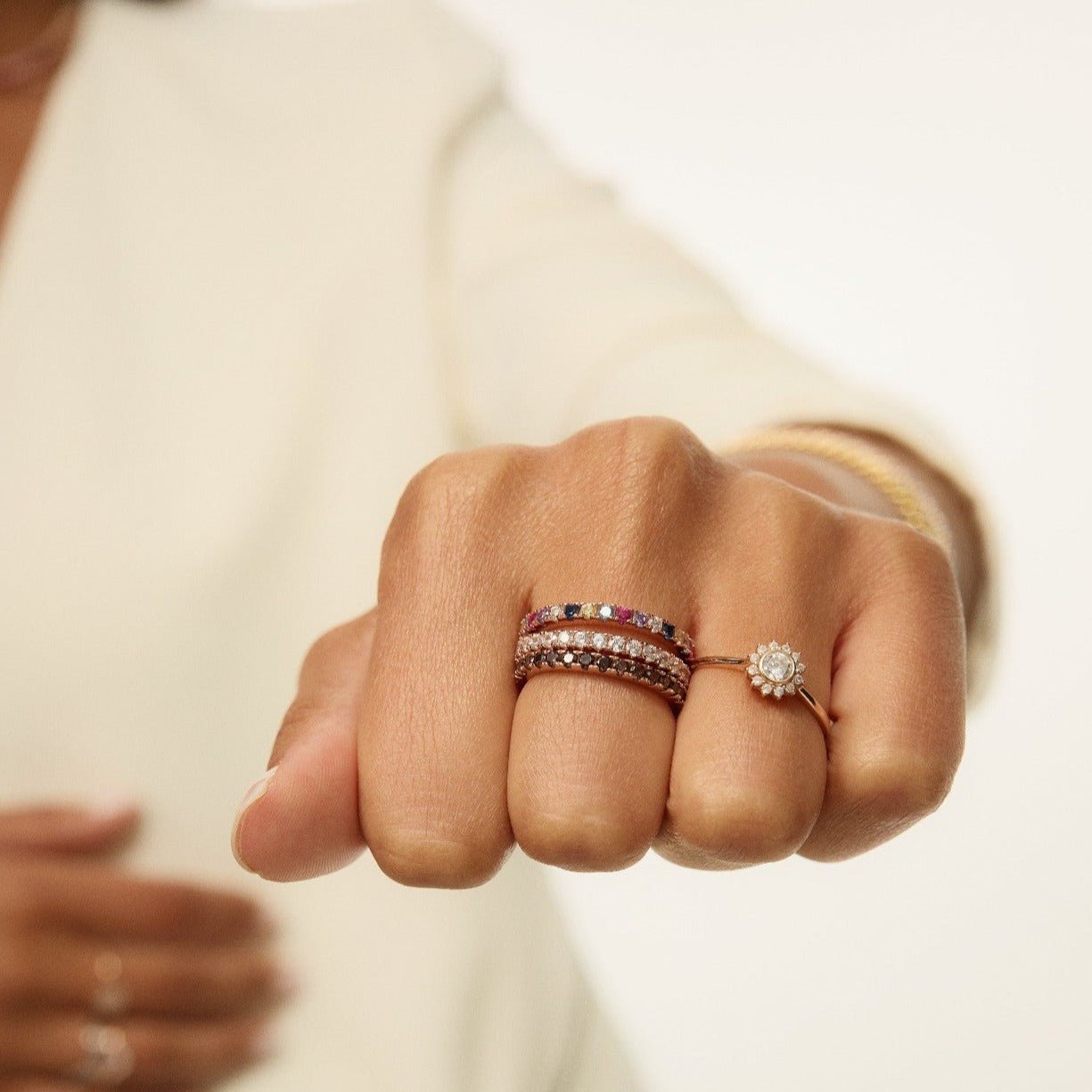 Halo Sun Ring - Fiocco Jewelry