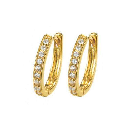 Oval Bright Creolen - Fiocco Jewelry