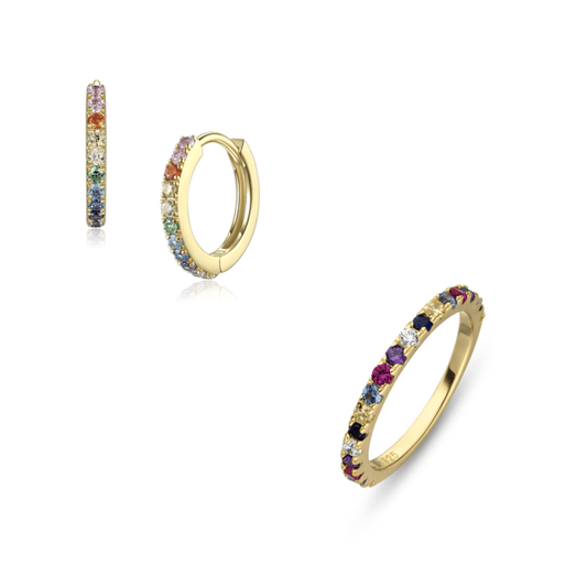 Rainbow Gold Box - Fiocco Jewelry